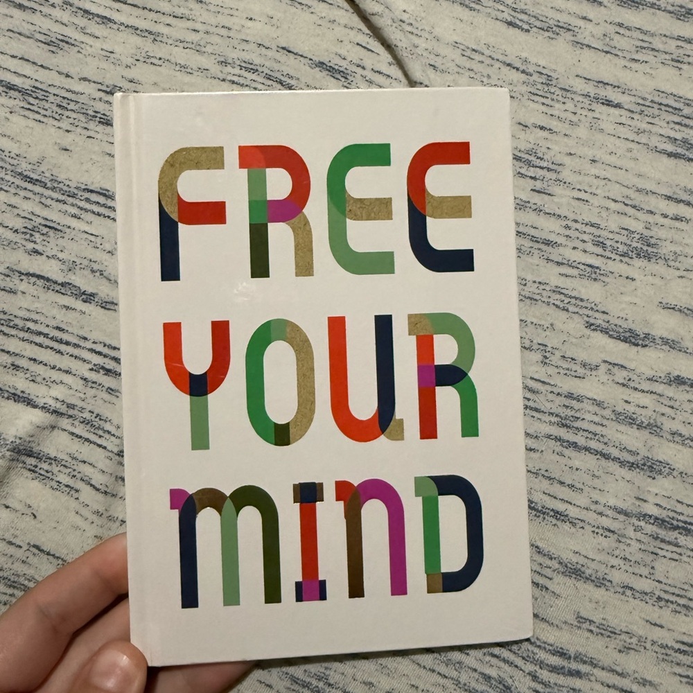 Colorful 'Free Your Mind' Notebook